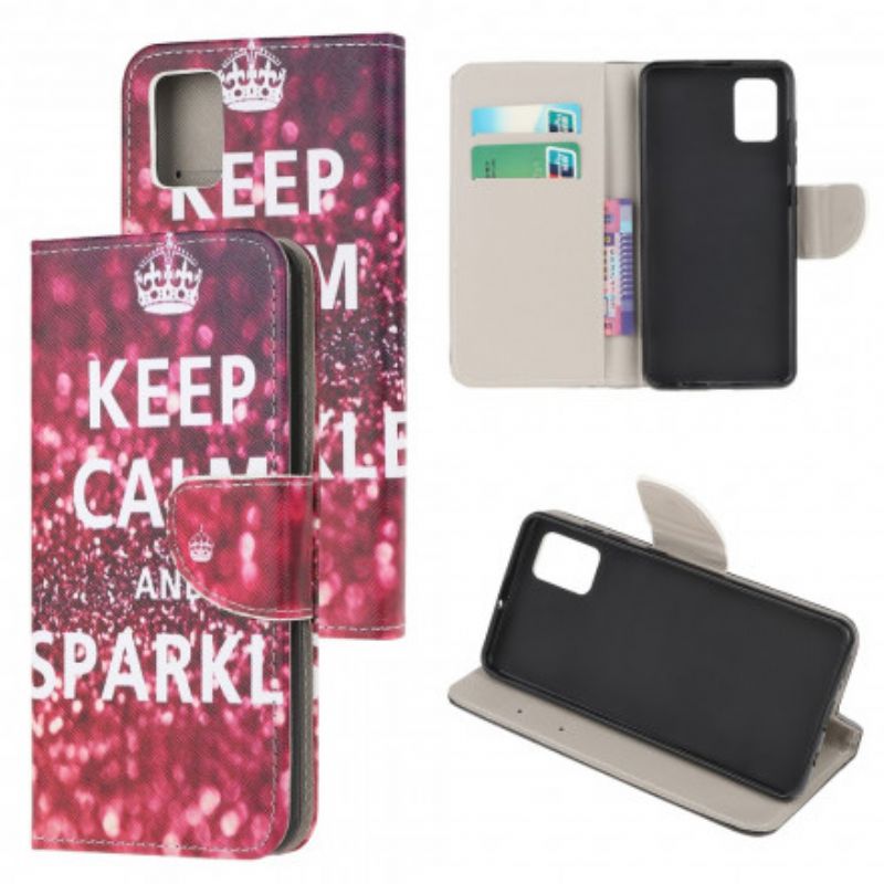 Housse Moto G100 Keep Calm And Sparkle