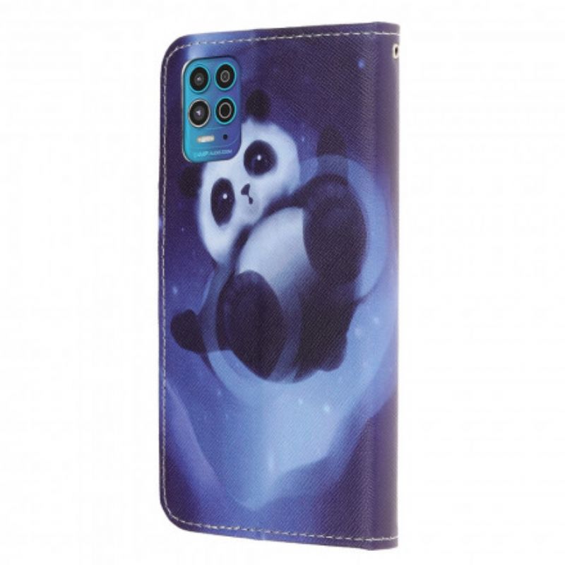 Housse Moto G100 Panda Space À Lanière