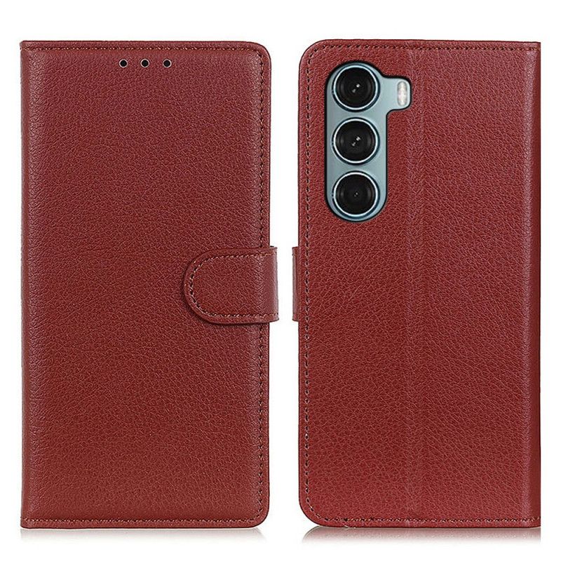 Housse Moto G200 5G Traditionnellement Litchi