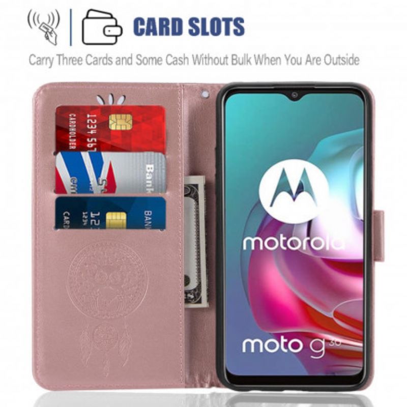 Housse Moto G30 / G10 Hibou Rêveur