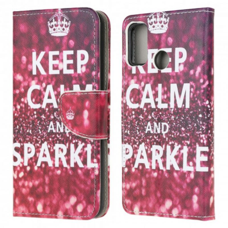 Housse Moto G30 / G10 Keep Calm And Sparkle