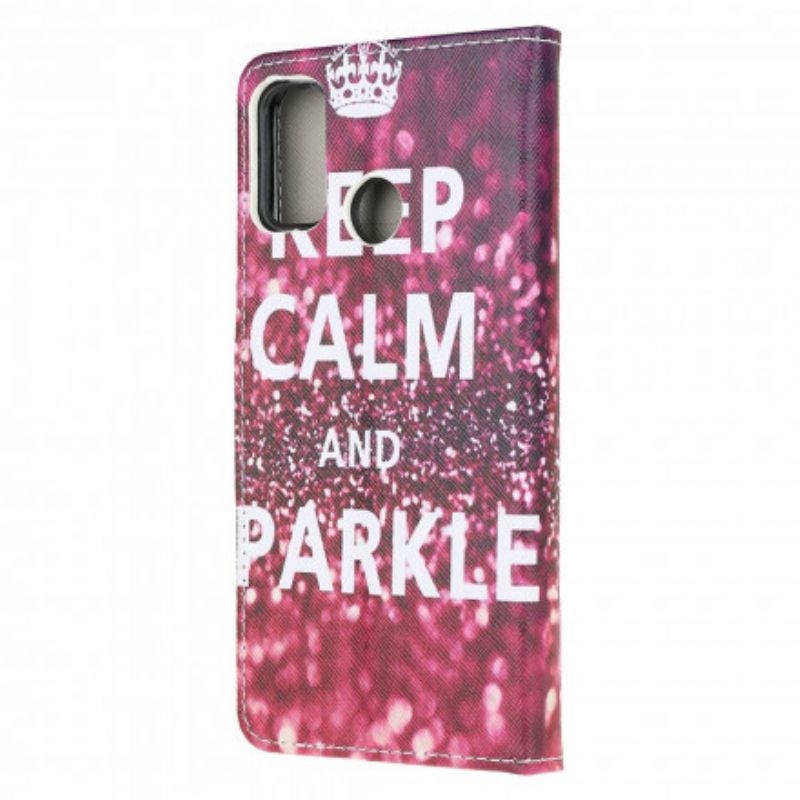 Housse Moto G30 / G10 Keep Calm And Sparkle