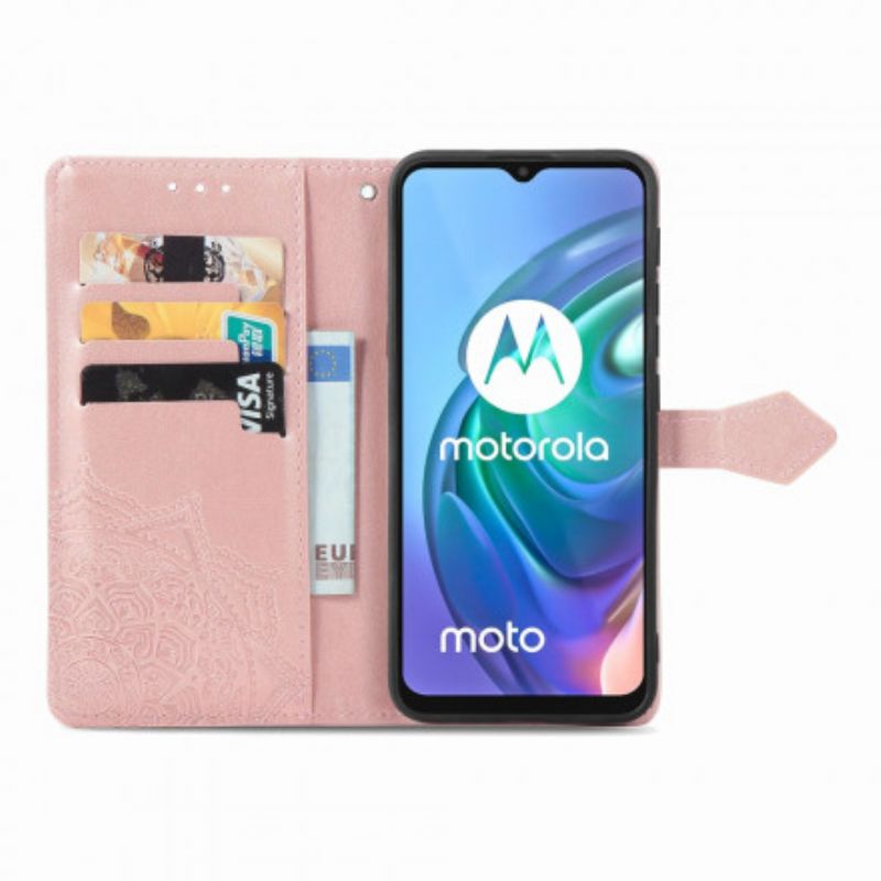 Housse Moto G30 / G10 Mandala Moyen Age