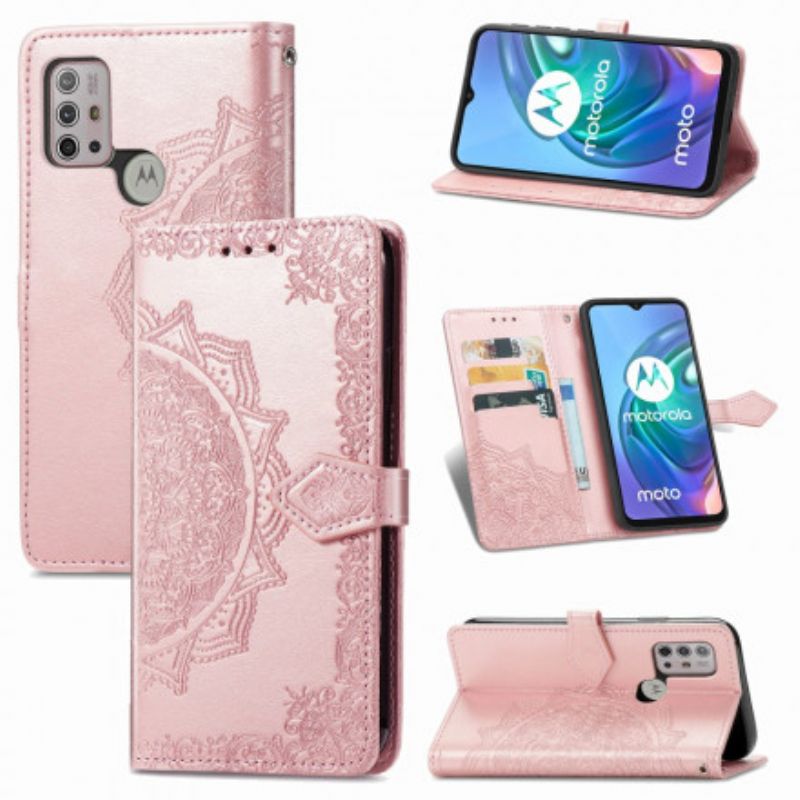 Housse Moto G30 / G10 Mandala Moyen Age