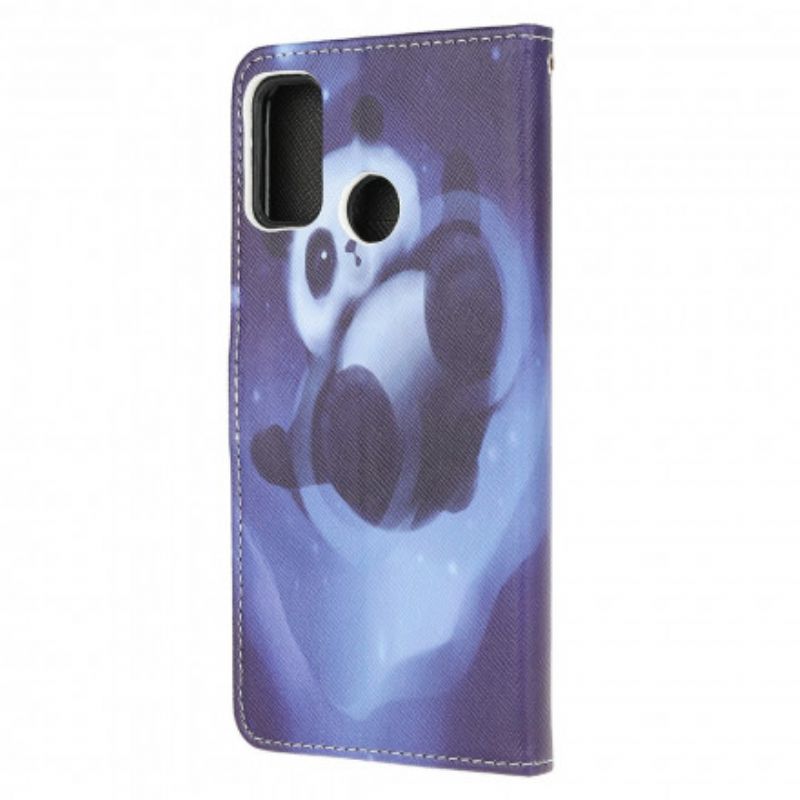 Housse Moto G30 / G10 Panda Space À Lanière