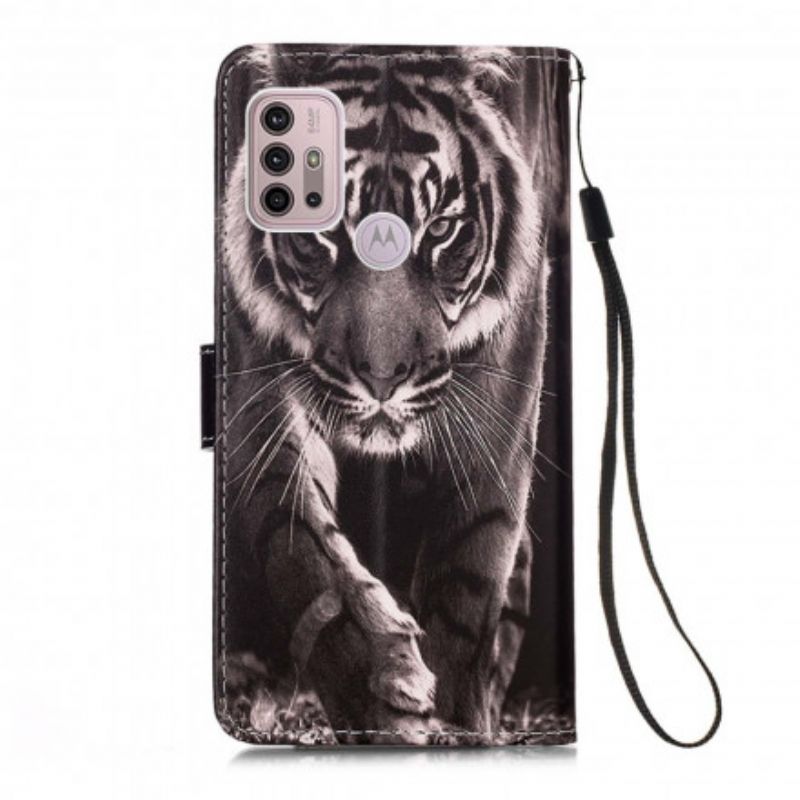 Housse Moto G30 / G10 Tigre De Nuit