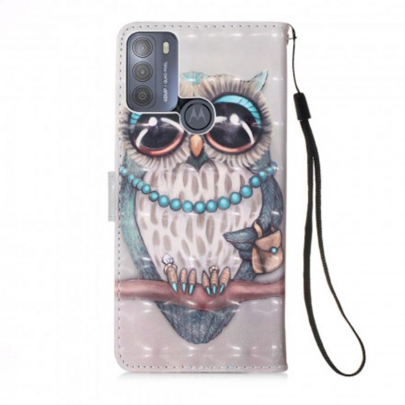 Housse Moto G50 Miss Hibou