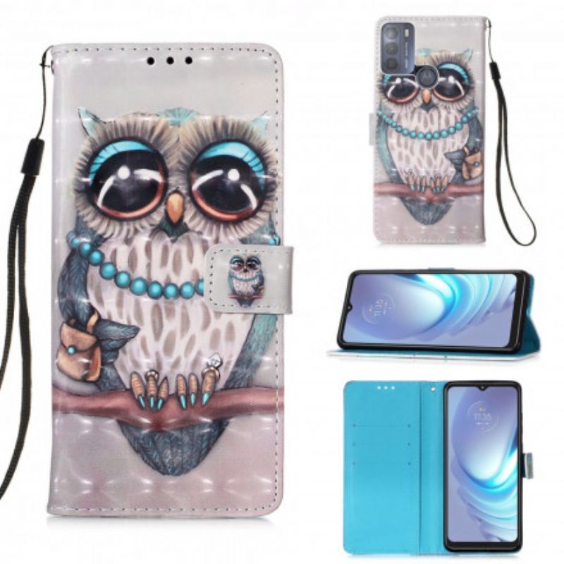 Housse Moto G50 Miss Hibou