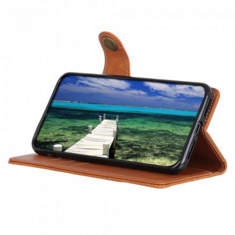 Housse Moto G60S Artistique Bouton Et Coutures