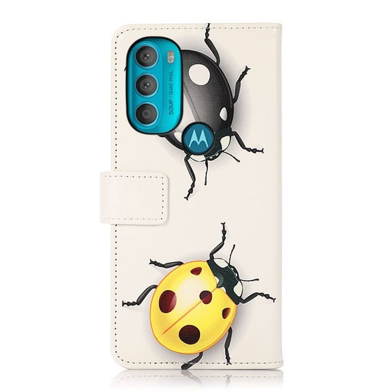 Housse Moto G71 5G Coccinelles