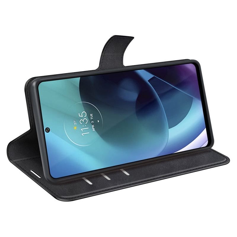 Housse Moto G71 5G Effet Cuir Slim Extrême