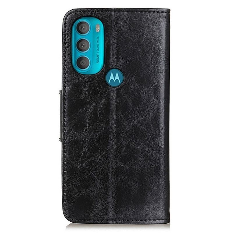 Housse Moto G71 5G Rabat Magnétique Double Face