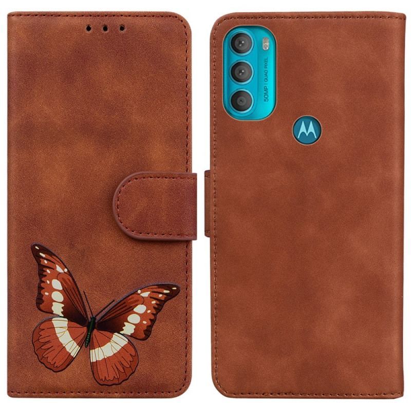 Housse Moto G71 5G Skin-Touch Papillon