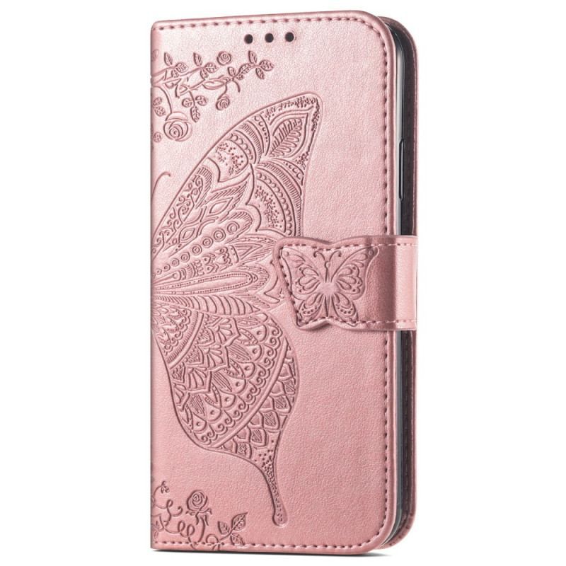 Housse Moto G73 5G Papillon Baroque