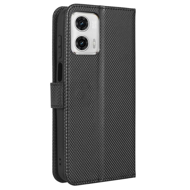 Housse Moto G73 5G Simili Cuir Stylé à Lanière