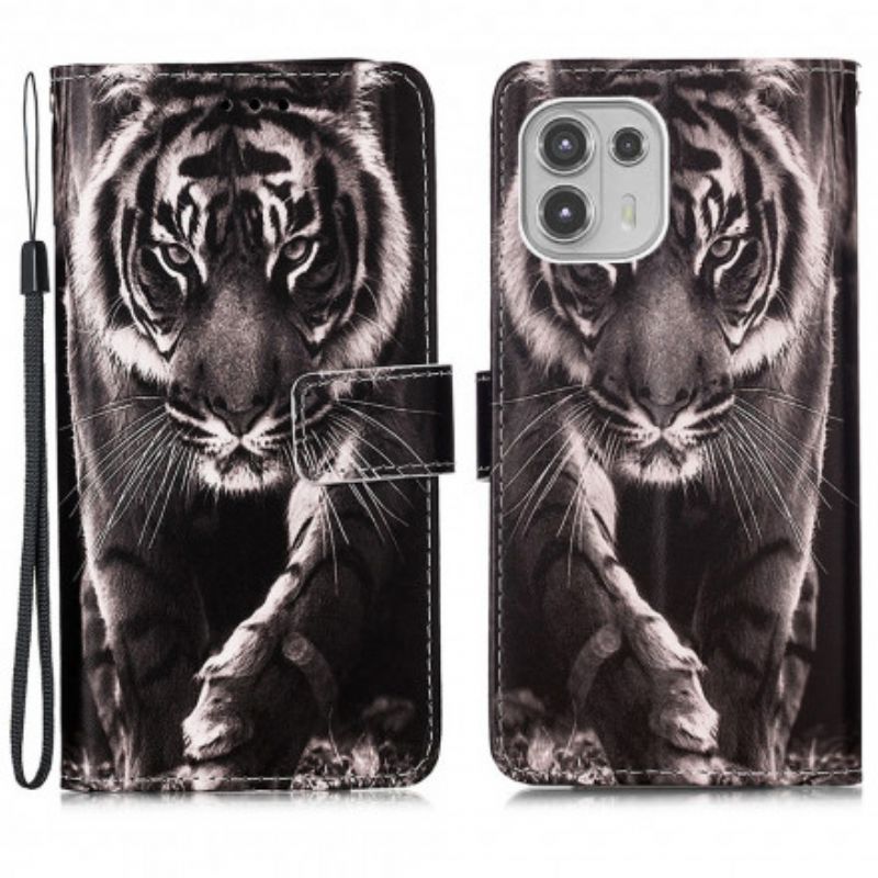 Housse Motorola Edge 20 Lite Tigre De Nuit