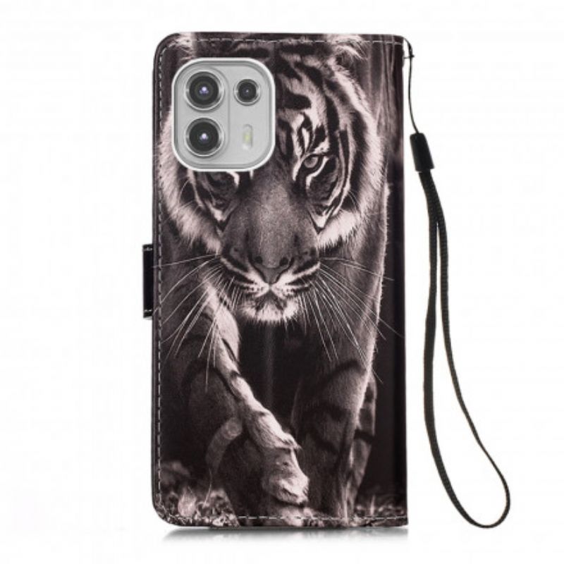 Housse Motorola Edge 20 Lite Tigre De Nuit