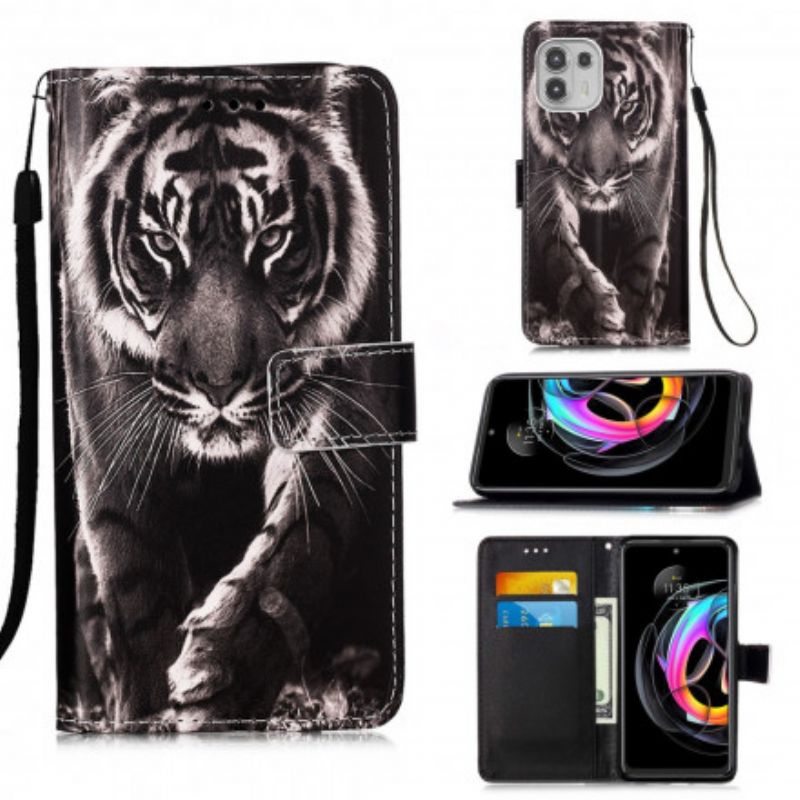 Housse Motorola Edge 20 Lite Tigre De Nuit