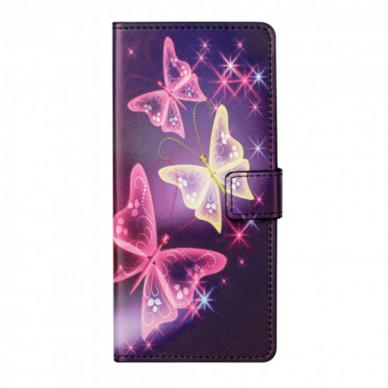 Housse Motorola Edge 20 Papillons Et Fleurs