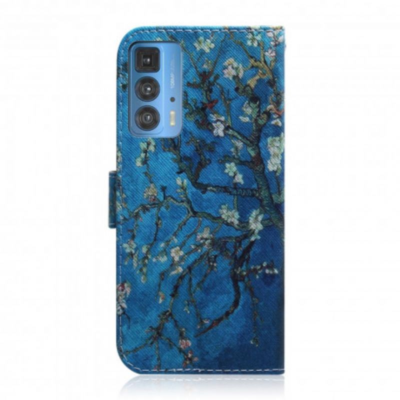 Housse Motorola Edge 20 Pro Branche D'arbre Fleuri