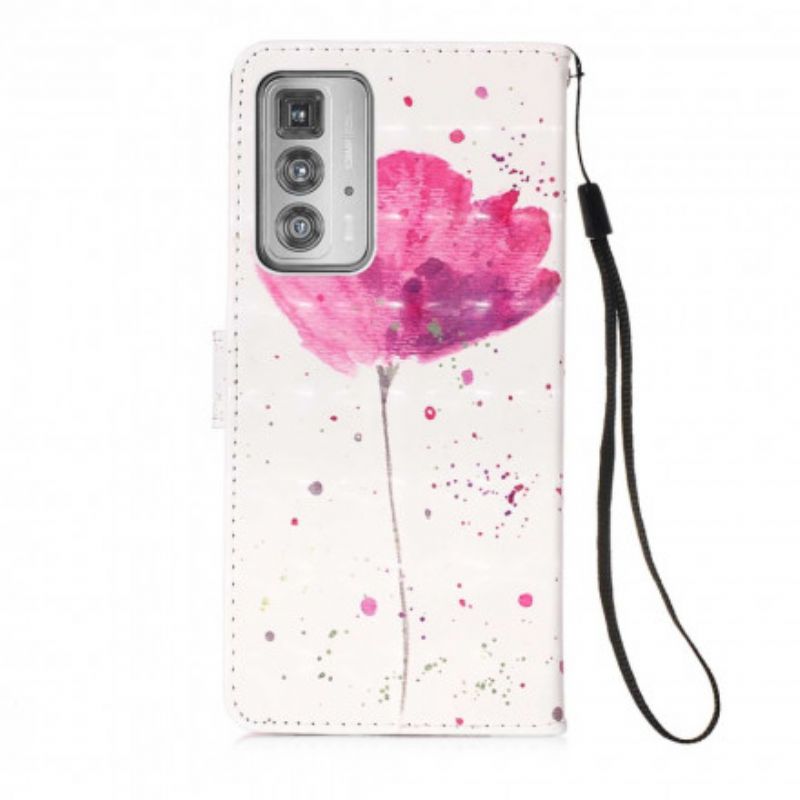 Housse Motorola Edge 20 Pro Coquelicot Aquarelle