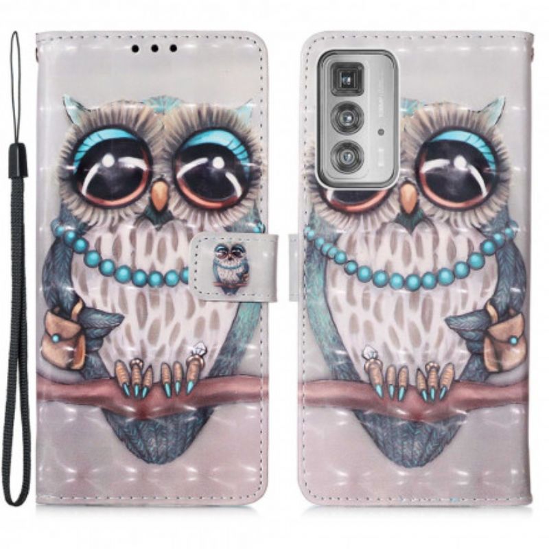 Housse Motorola Edge 20 Pro Miss Hibou