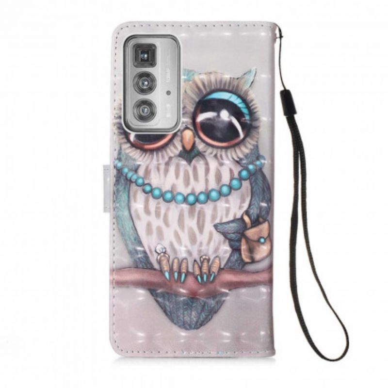 Housse Motorola Edge 20 Pro Miss Hibou