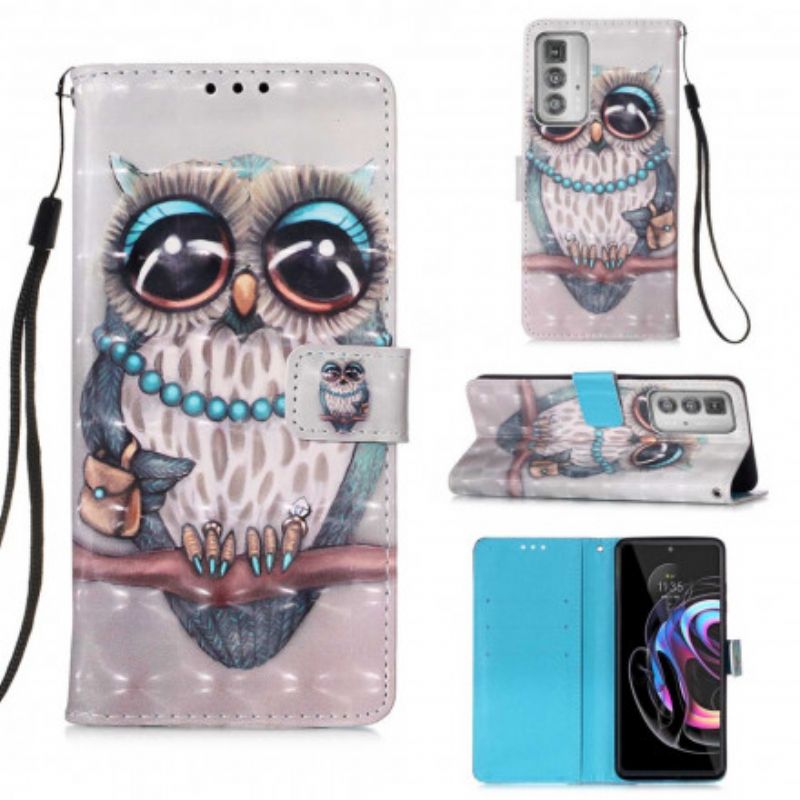 Housse Motorola Edge 20 Pro Miss Hibou