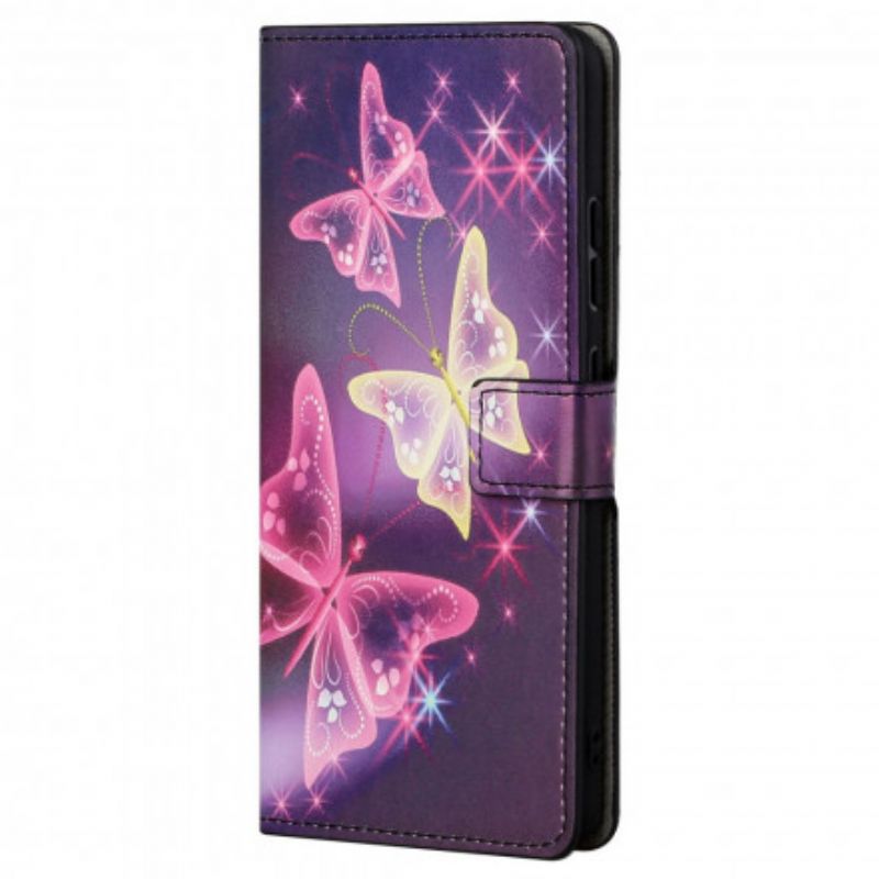 Housse Motorola Edge 20 Pro Papillons Et Fleurs