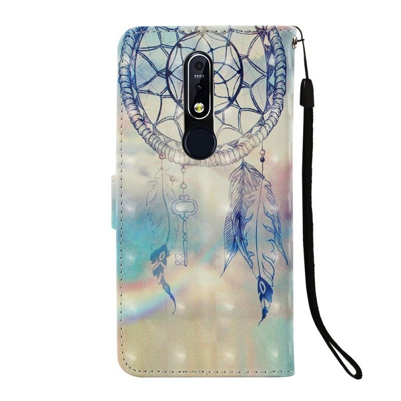 Étui Housse Nokia 7.1 Attrape Rêves Aquarelle