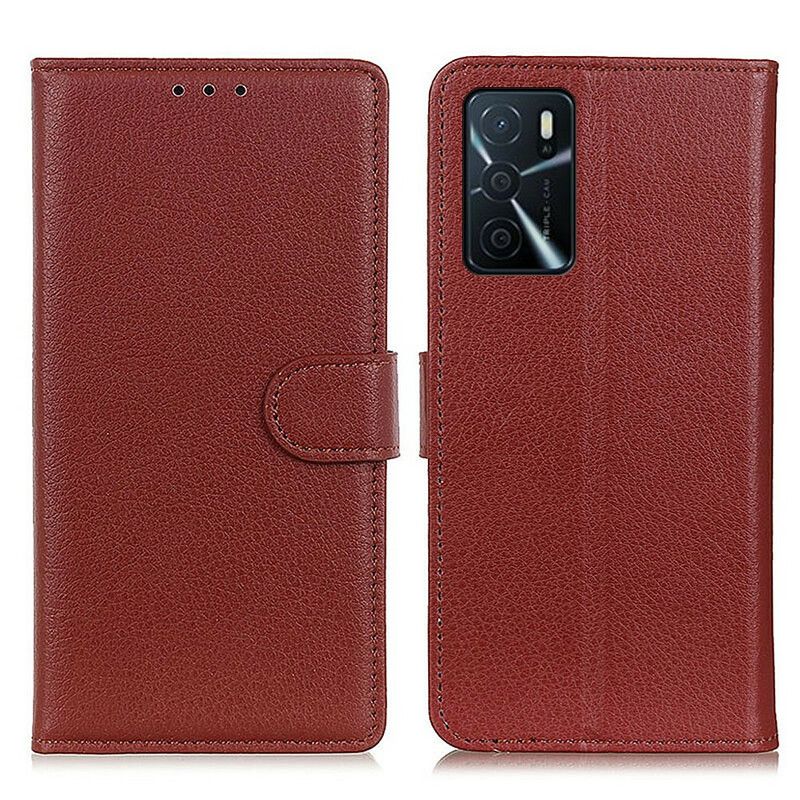 Housse Oppo A16 / A16s Simili Cuir Traditionnel