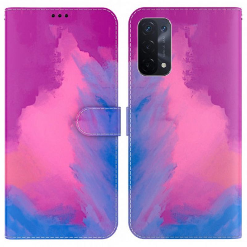 Housse Oppo A54 5G / A74 5G Aquarelle