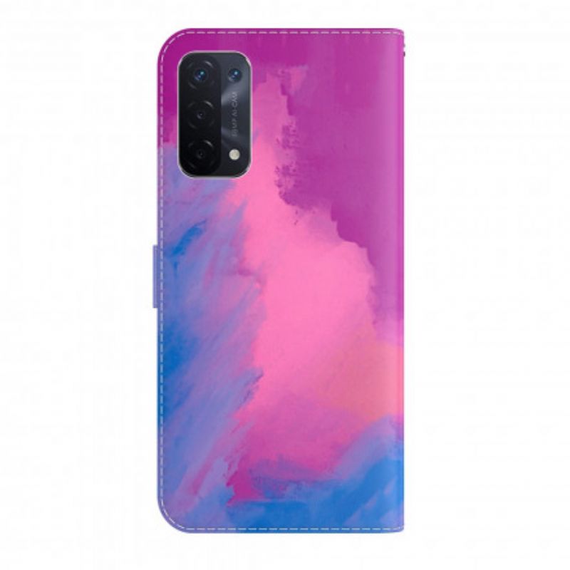 Housse Oppo A54 5G / A74 5G Aquarelle