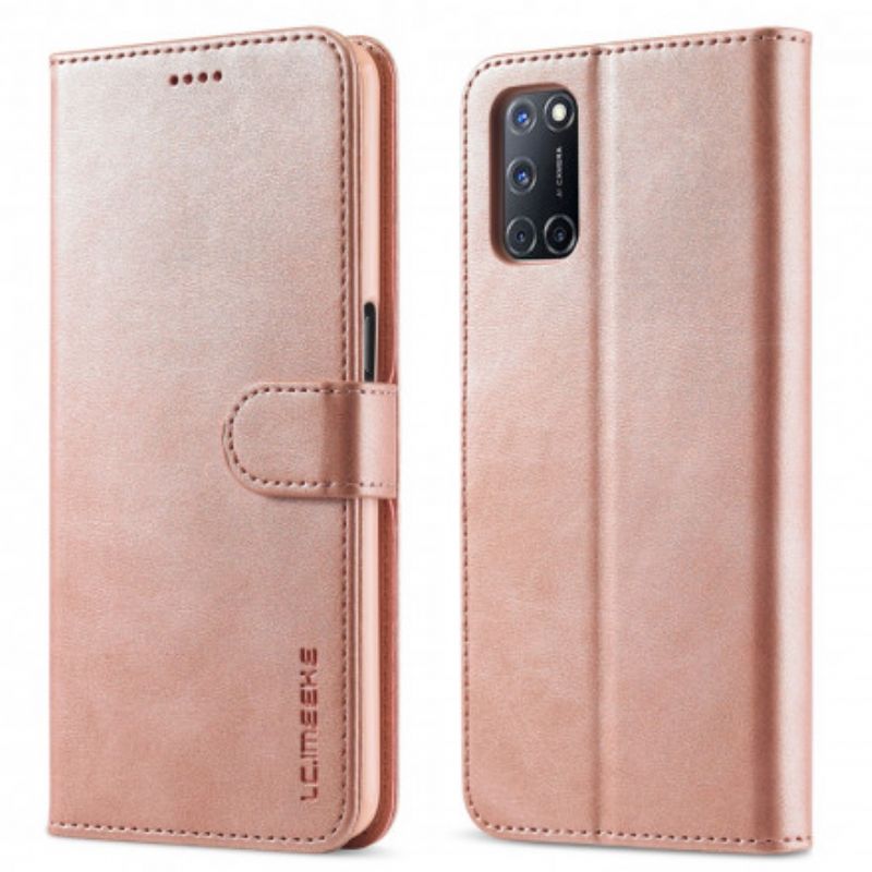 Housse Oppo A54 5G / A74 5G Lc.imeeke Effet Cuir