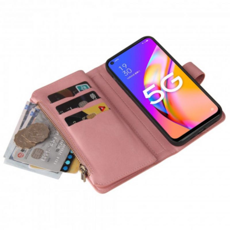 Housse Oppo A54 5G / A74 5G Multi-fonctions 10 Porte-cartes