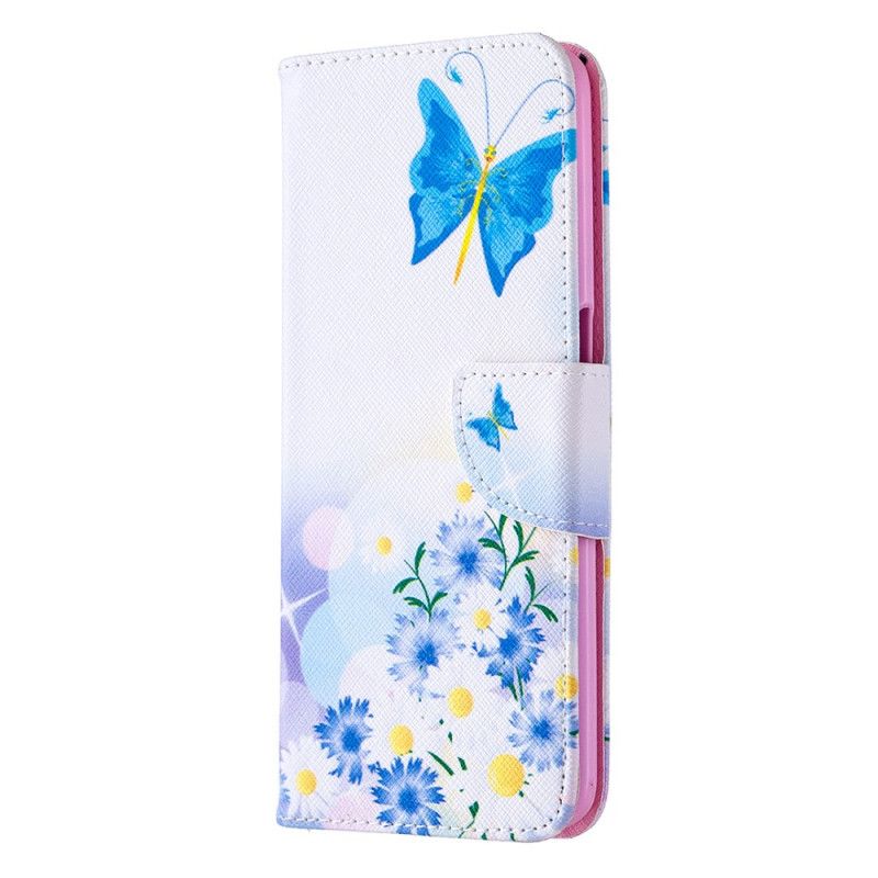 Housse Oppo A72 Papillons Et Fleurs Peints