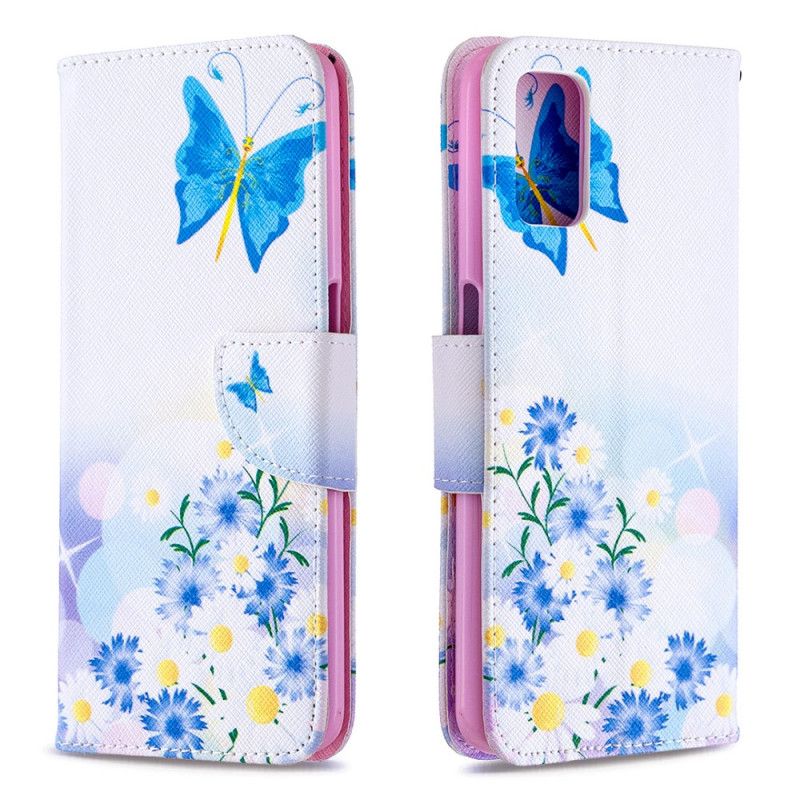 Housse Oppo A72 Papillons Et Fleurs Peints