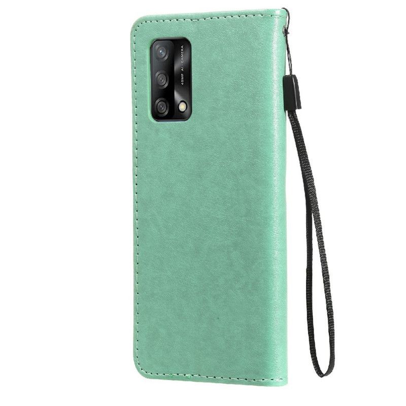 Housse Oppo A74 4G Chat Et Abeille À Lanière