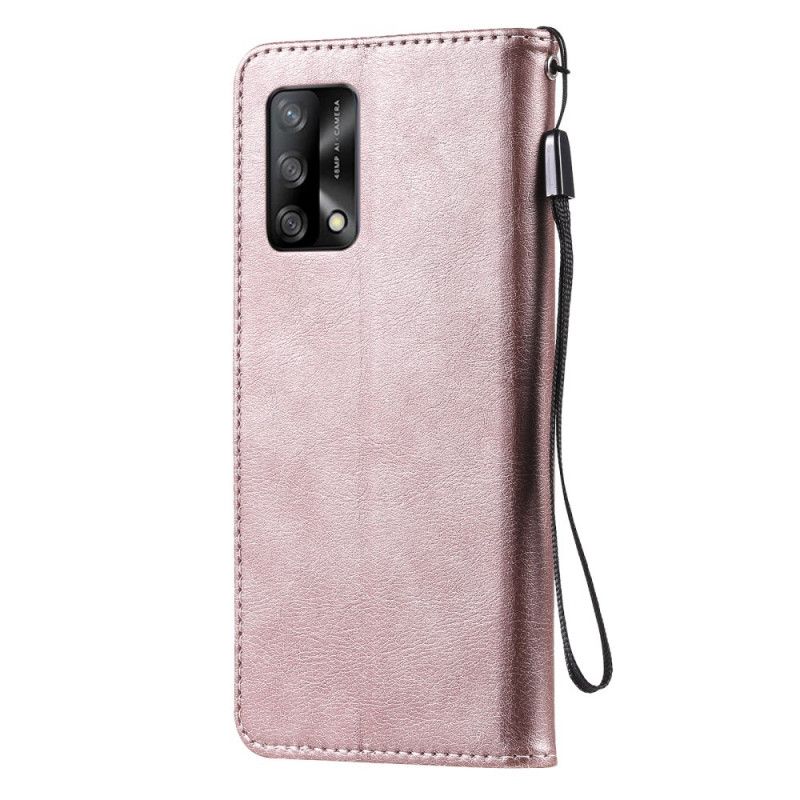 Housse Oppo A74 4G Effet Cuir À Lanière