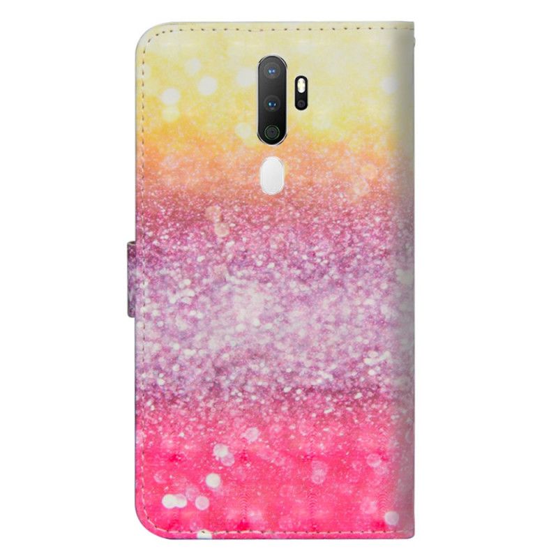 Étui Housse Oppo A9 2020 / A5 2020 Dégradé Paillettes Magentas