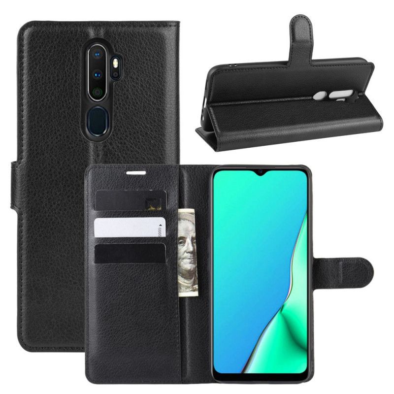 Housse Oppo A9 2020 / A5 2020 Simil Cuir Litchi