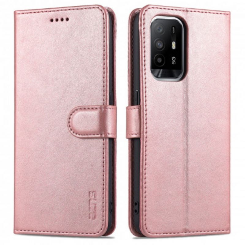 Housse Oppo A94 5G Azns Effet Cuir