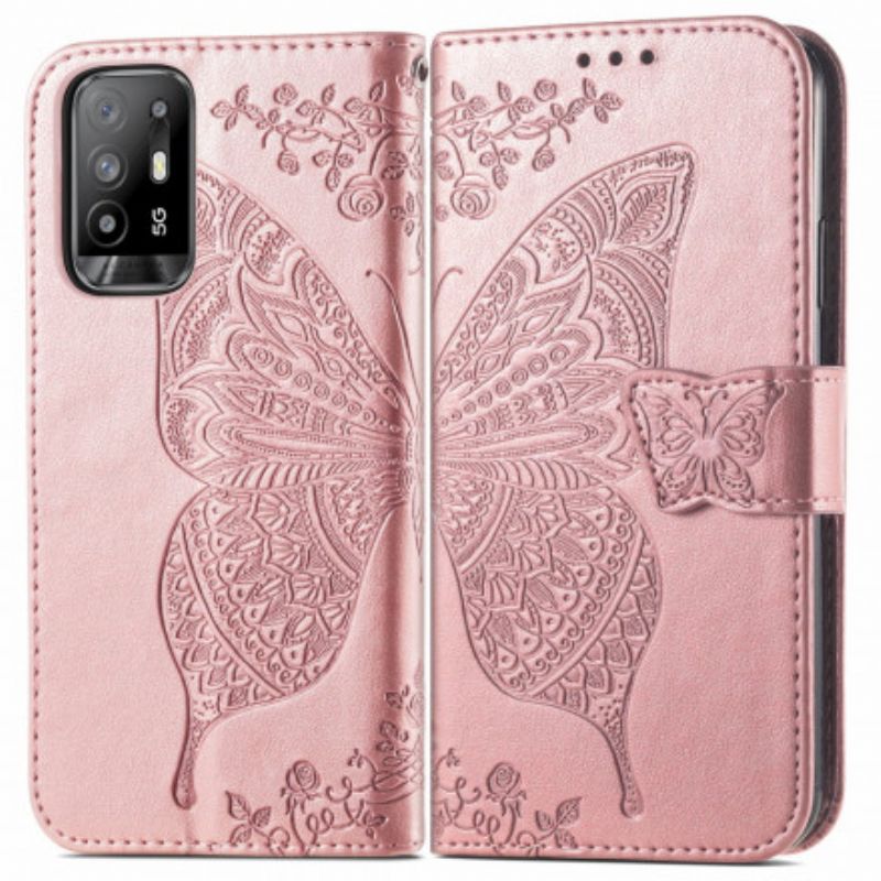 Housse Oppo A94 5G Demi Papillons