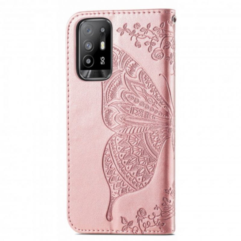 Housse Oppo A94 5G Demi Papillons