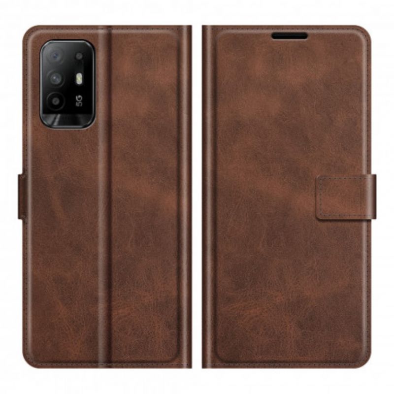 Housse Oppo A94 5G Effet Cuir Slim Extrême