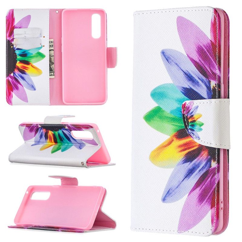 Housse Oppo Find X2 Neo Fleur Aquarelle