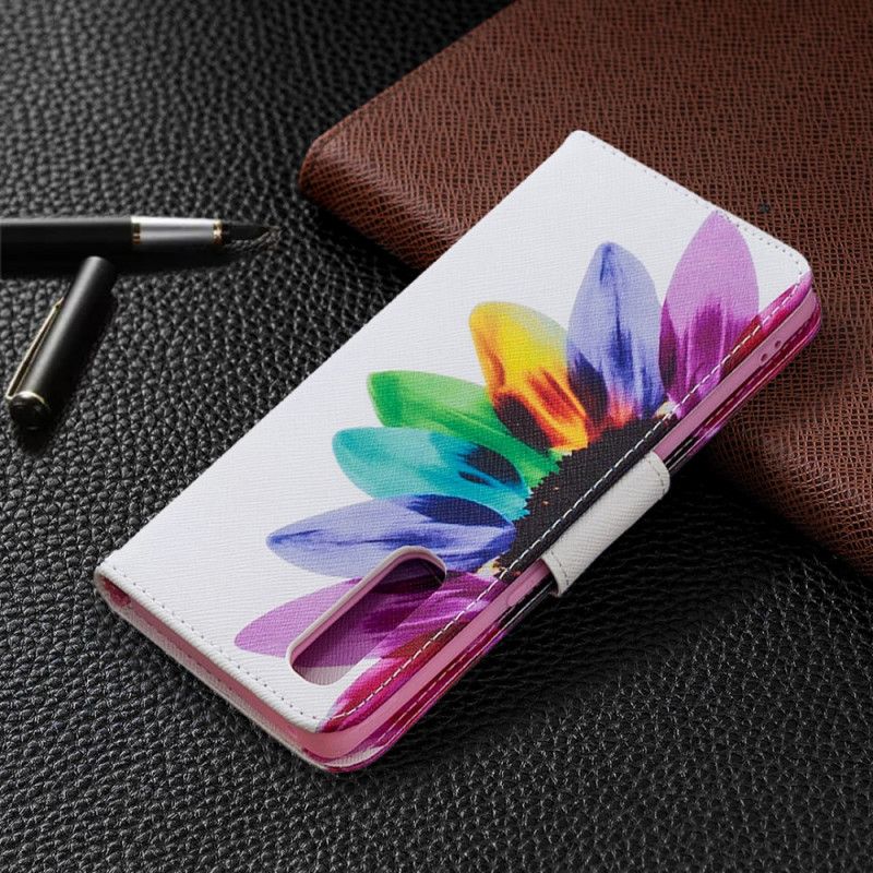 Housse Oppo Find X2 Neo Fleur Aquarelle