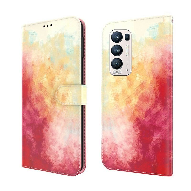 Housse Oppo Find X3 Neo Abstraction Coloré