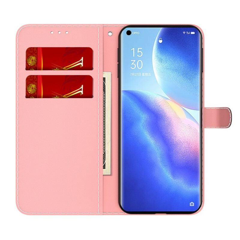 Housse Oppo Find X3 Neo Abstraction Coloré