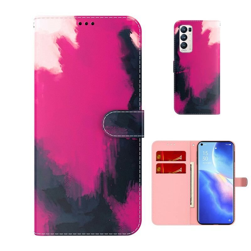 Housse Oppo Find X3 Neo Abstraction Coloré